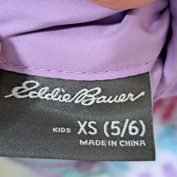 Eddie Bauer Girl's XS (5/6) Multicolor Reversible Full Zip Lightweight Jacket - Picture 3 of 10